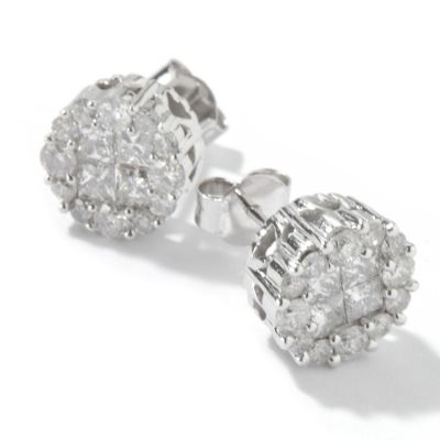 14K White Gold 1.50ct Diamond Stud Earrings