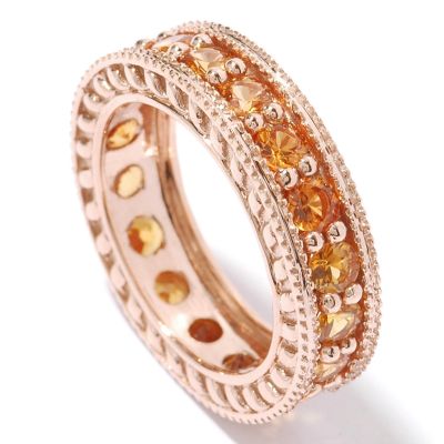 ROSE GOLD / ORANGE SAPPHIRE