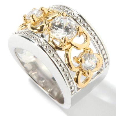 Sterling Silver / Platinum / 18K Vermeil Brilliante Scroll Ring
