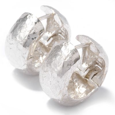 Sterling Silver Artisan-Crafted Hoop Earrings