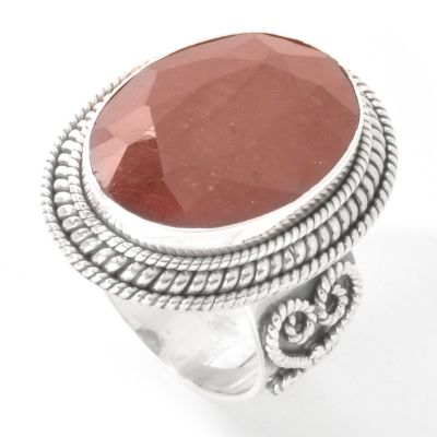 J309970 - Sterling Silver Purple Sapphire, Blue Sapphire or Ruby Ring