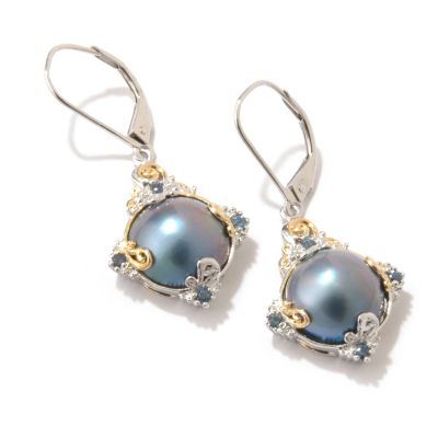 Sterling Silver / Palladium / 18K Vermeil Cultured Mabe Pearl Earrings