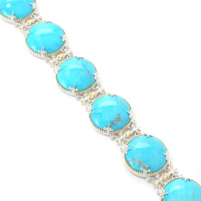 Sterling Silver / Palladium / 18K Vermeil 7.5" or 8.5" Howlite Bracelet