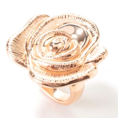 J311956 - 925 Fusion&trade; Electroform Textured Flower Ring