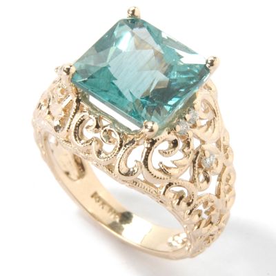 14K Gold Paraiba Apatite Ring