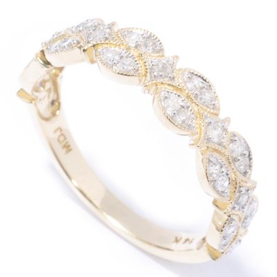 J313472 - 14K White, Rose or Yellow Gold Milestones Diamond Ring