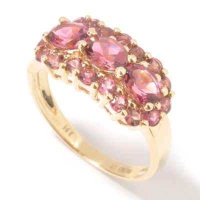 14K Gold Pink Tourmaline Ring