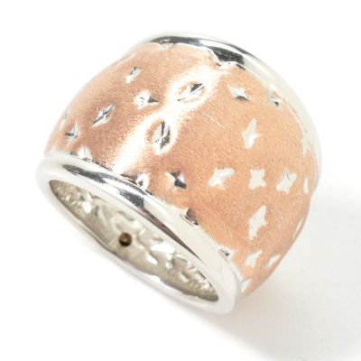 14K Two-Tone "Pave Oro" Artform Ring