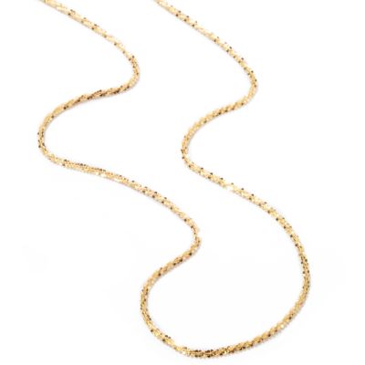 J314311 - 14K Gold 20" Criss Cross Sparkle Necklace