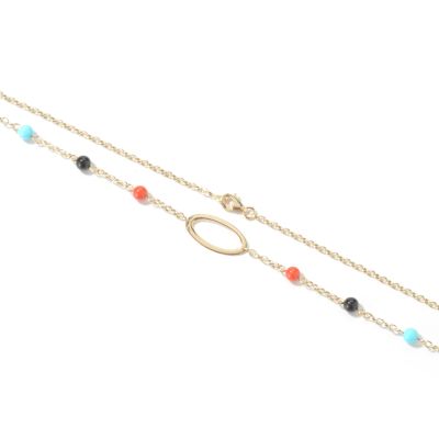 14K Yellow Gold 36" Multi-Gemstone Necklace