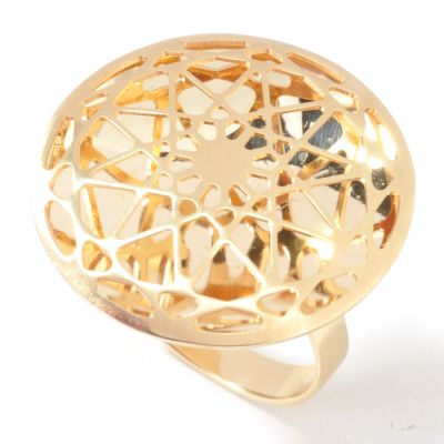 14K Gold Starburst Ring