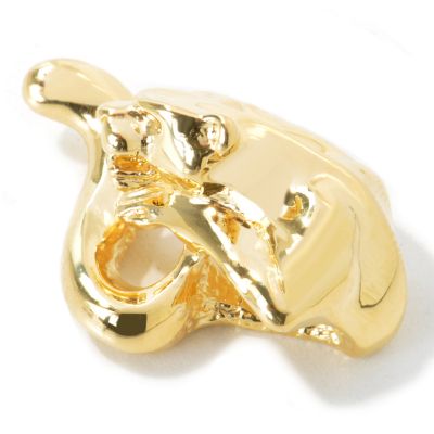 J314368 - 14K Gold High Polish Artform Panther Slide Pendant
