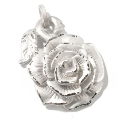 14K Yellow or Rose Gold Rosa Sanremo Fresca Artform Pendant