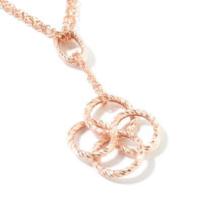 14K Rose Gold 17" Double Strand Necklace