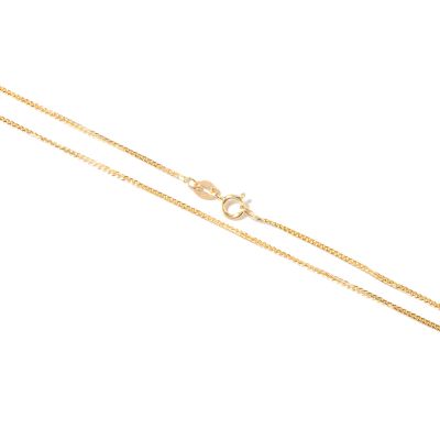 14K White & Yellow Gold 18" Two-Tone Diamond-Cut Wheat Necklace