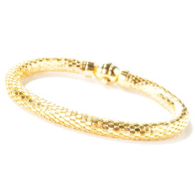 J314455 - 14K Gold 7.5" Diamond-Cut Avalon Bracelet