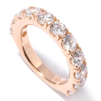 J315040 - Sterling Silver / Plating Choice Brilliante 11-Stone Band Ring