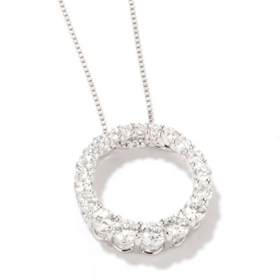 Sterling Silver Brilliante Circle Pendant w/ Chain