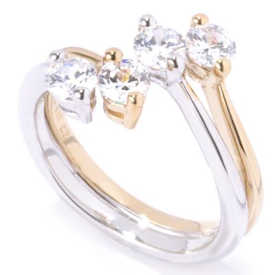 Sterling Silver / Vermeil Brilliante Double Bypass Ring