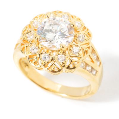 Sterling Silver / 18K Vermeil Brilliante Sunflower Ring