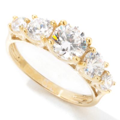 Sterling Silver / 18K Vermeil Brilliante Five-Stone Ring
