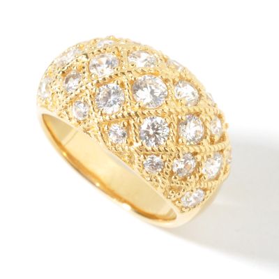 Sterling Silver / Vermeil Brilliante Quilted-Design Ring