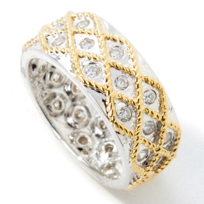 Sterling Silver / 18K Vermeil Brilliante Braided Overlay Ring