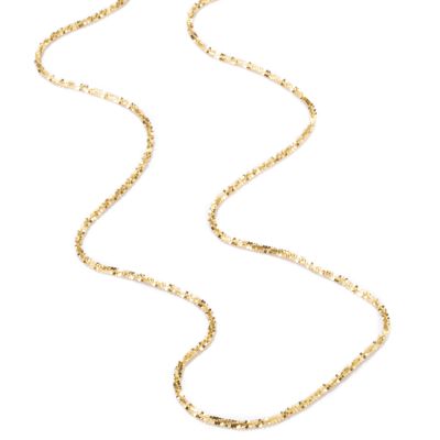 J317054 - 18K Gold 20" Diamond-Cut Criss-Cross Sparkle Necklace