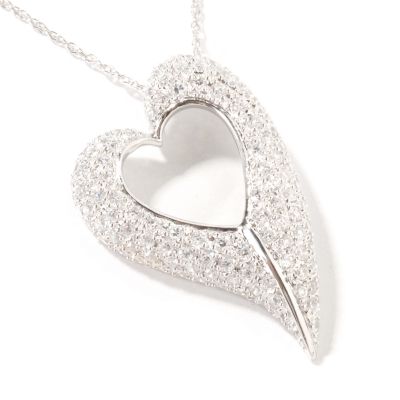 Sterling Silver Brilliante Heart Pendant w/ Chain