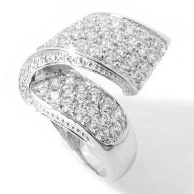 Sterling Silver Brilliante Ribbon Ring