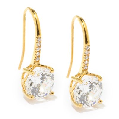J319631 - Sterling Silver / 18K Vermeil Scintilla Cut Brilliante Drop Earrings