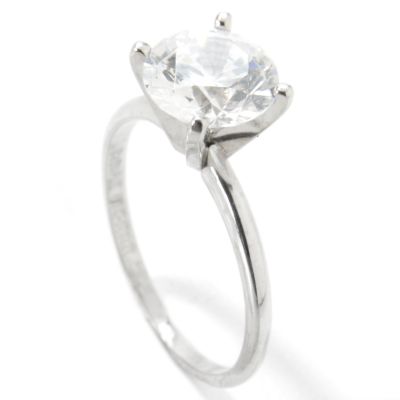 Platinum 2.00ct Round Cut Brilliante Solitaire Ring