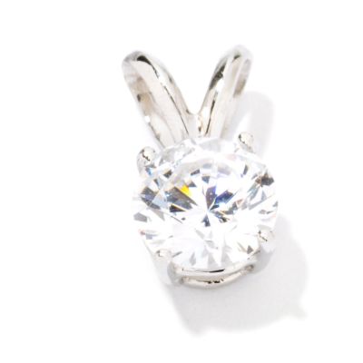 Platinum 1.00ct Round Cut Brilliante Pendant