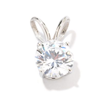 Platinum 2.00ct Round Cut Brilliante Pendant