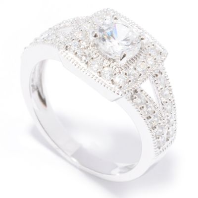 Sterling Silver Brilliante Split Shank Ring