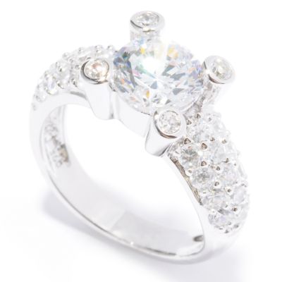Sterling Silver Brilliante Stone-in-Prong Ring