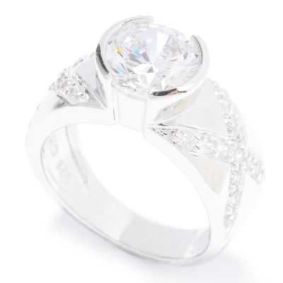 Sterling Silver Brilliante XOX Hugs & Kisses Ring