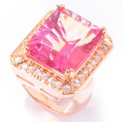 J320089 - Sterling Silver / 18K Rose or Yellow Vermeil Millennium Quartz Choice Ring