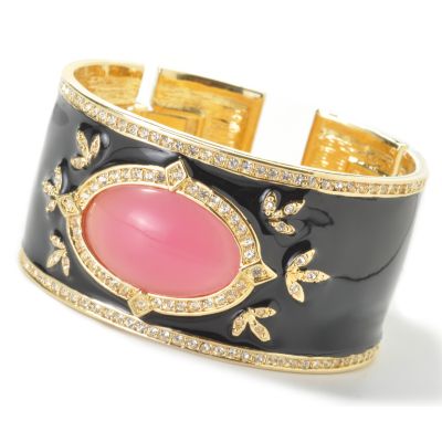 J330030 - Suzanne Somers Luminous Lacquer Regal Cuff Bracelet