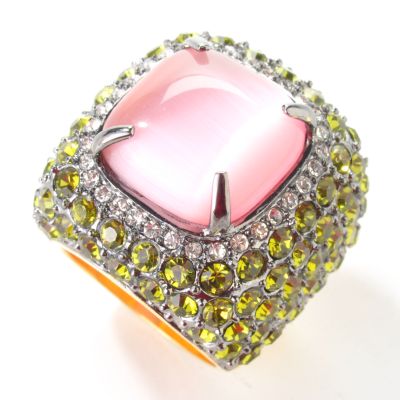 J330073 - Suzanne Somers "Mesmerizing" Pave-Style Ring 