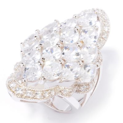 J330081 - Suzanne Somers Cubic Zirconia Shield Ring