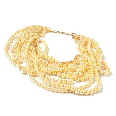 J330106 - Suzanne Somers 19.5" Simulated Pearl "Whirl of Pearl" Necklace 