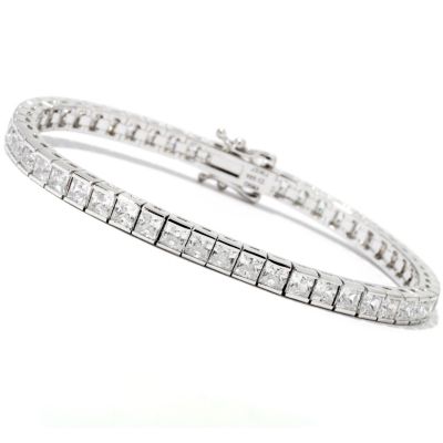 J330671 - BELITA Platinum Embraced Brilliante&reg; 6.5", 7.25" or 8" Channel Set Tennis Bracelet