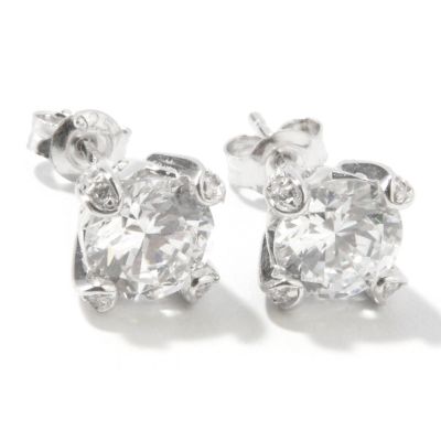 J330679 - BELITA Platinum Embraced Brilliante&reg; Stud Earrings