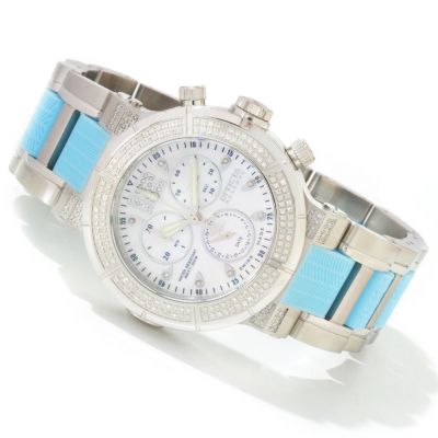 J333021 - Invicta Reserve Women's Ocean Reef Swiss Quartz Chronograph Diamond Accent Stainless Steel Watch 