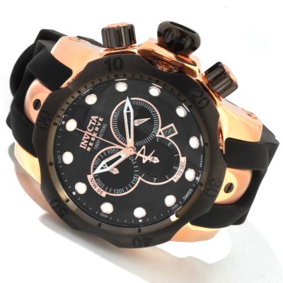 Invicta Reserve Men's Venom Swiss Quartz Chronograph & Date Polyurethane Strap Watch