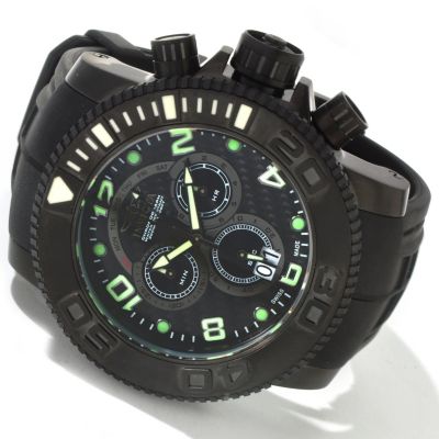 Invicta Men s Pro Diver Sea Hunter Swiss Quartz Chronograph Date Polyurethane Strap Watch Watch Freeks