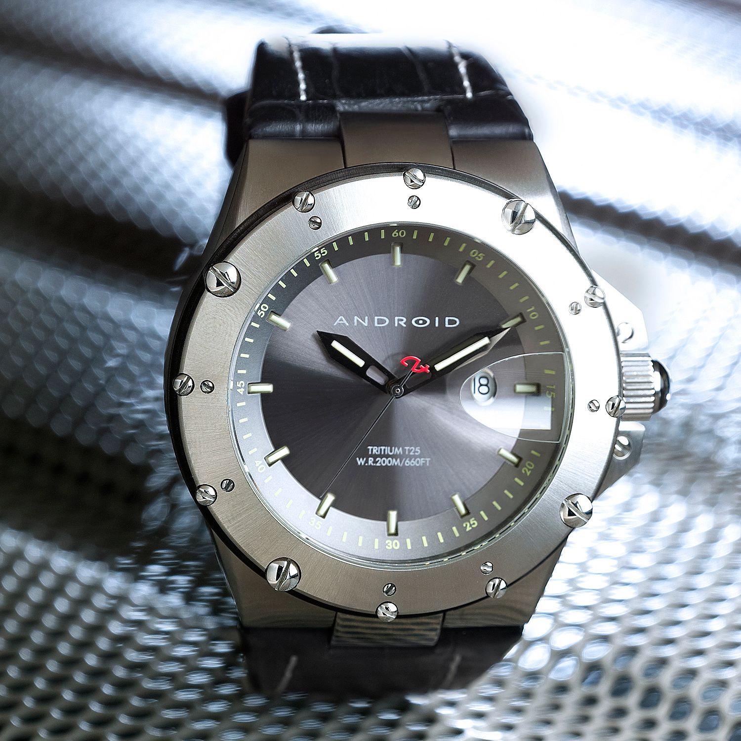 Android Divemaster Enforcer Quartz Tritium Tube Watch | eBay