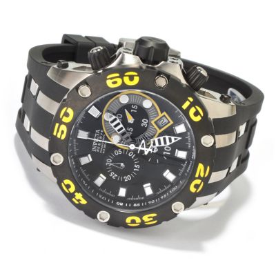 Invicta Reserve Men's Specialty Subaqua Scuba Swiss Made Quartz Chronograph Polyurethane Strap Watch