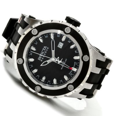 J410595 - Invicta Men's Reserve Specialty Subaqua Swiss Made Quartz GMT Strap Watch w/ 8-Slot Dive Case